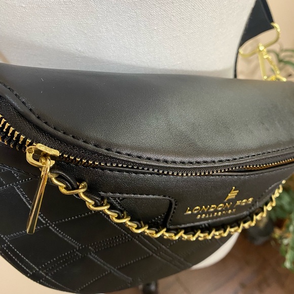 Black Leather Belt Bag NWT - Picture 7 of 9